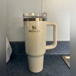 White 40oz Stanley cup